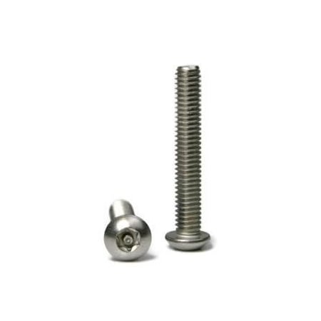 #8-32 X 5/8 In Torx Button Machine Screw, Plain 18-8 Stainless Steel, 4000 PK